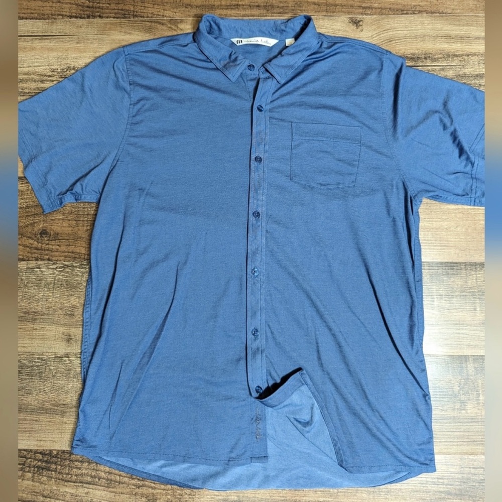 Travis Mathew Short Sleeve Button Down - Ridiculously Soft and Stretchy Size XXL